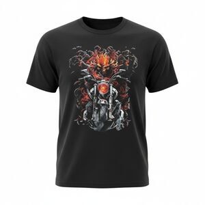 Flaming Rider Inferno Tee – Size M